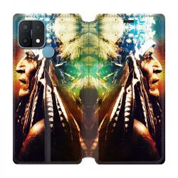 Housse Cuir Portefeuille Pour Oppo A15 Indien