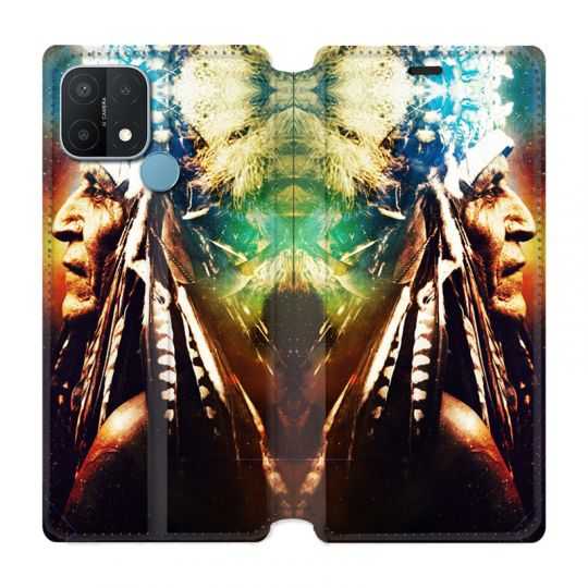 Housse Cuir Portefeuille Pour Oppo A15 Indien