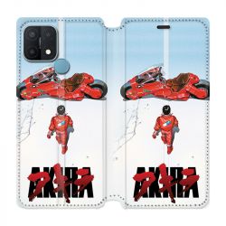Housse Cuir Portefeuille Pour Oppo A15 Manga Akira Affiche