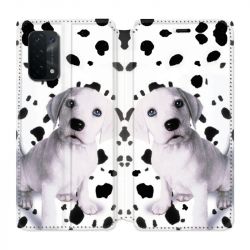 Housse cuir portefeuille Pour Oppo A54 5G / A74 5G Chien Dalmatien
