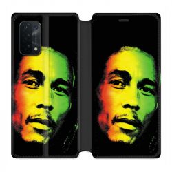 Housse cuir portefeuille Pour Oppo A54 5G / A74 5G Bob Marley 2