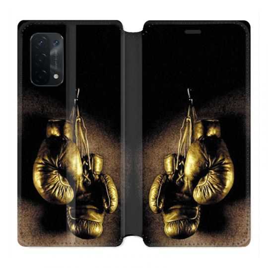 Housse cuir portefeuille Pour Oppo A54 5G / A74 5G Boxe Gant Vintage