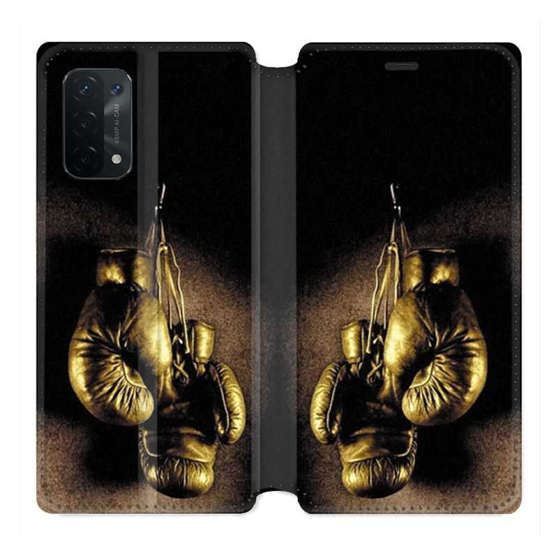 Housse cuir portefeuille Pour Oppo A54 5G / A74 5G Boxe Gant Vintage