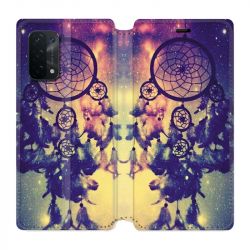 Housse cuir portefeuille Pour Oppo A54 5G / A74 5G Attrape Reve Colore