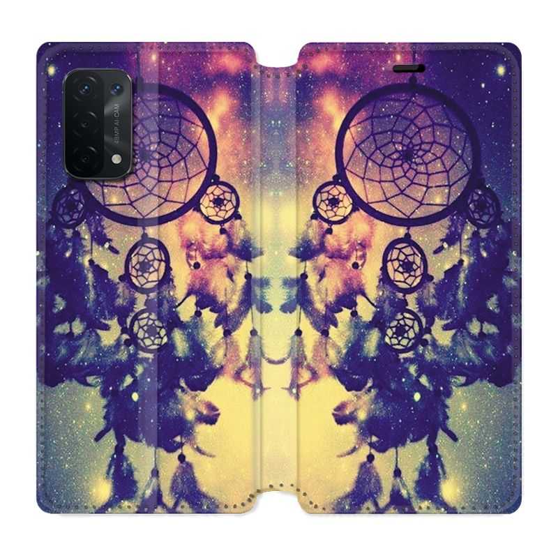 Housse cuir portefeuille Pour Oppo A54 5G / A74 5G Attrape Reve Colore