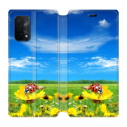 Housse cuir portefeuille Pour Oppo A54 5G / A74 5G Coccinelle