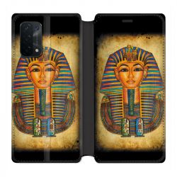 Housse cuir portefeuille Pour Oppo A54 5G / A74 5G Egypte Pharaon