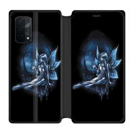 Housse cuir portefeuille Pour Oppo A54 5G / A74 5G Fee Bleu