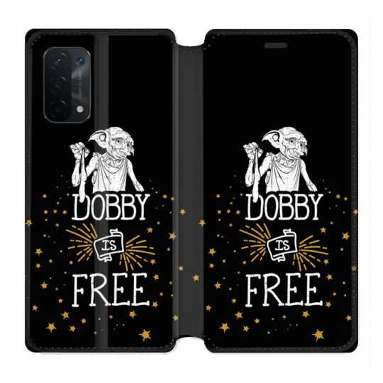 Housse cuir portefeuille Pour Oppo A54 5G / A74 5G WB License Harry Potter Dobby Free N