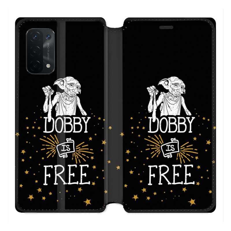 Housse cuir portefeuille Pour Oppo A54 5G / A74 5G WB License Harry Potter Dobby Free N