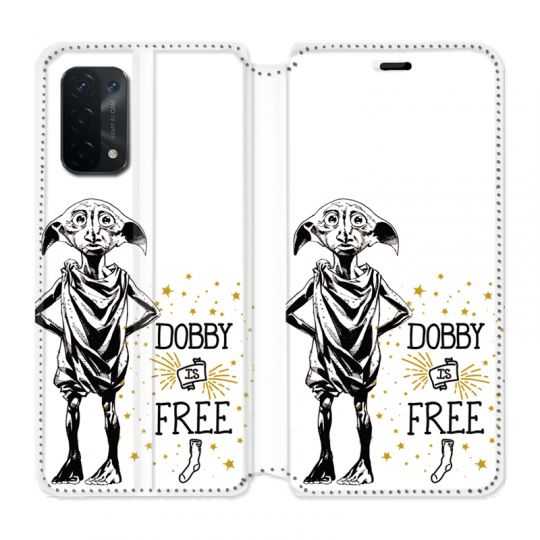 Housse cuir portefeuille Pour Oppo A54 5G / A74 5G WB License Harry Potter Dobby Free B