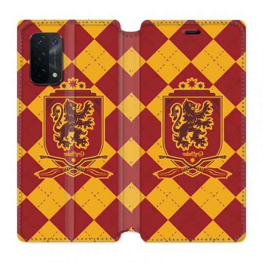 Housse cuir portefeuille Pour Oppo A54 5G / A74 5G WB License Harry Potter Griffindor