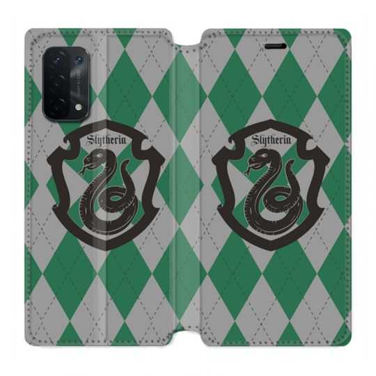 Housse cuir portefeuille Pour Oppo A54 5G / A74 5G WB License Harry Potter Slytherin