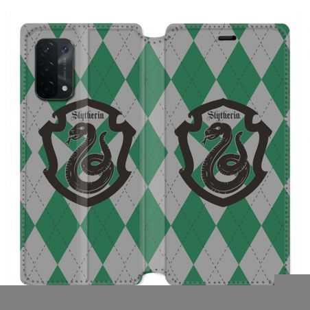 Housse cuir portefeuille Pour Oppo A54 5G / A74 5G WB License Harry Potter Slytherin