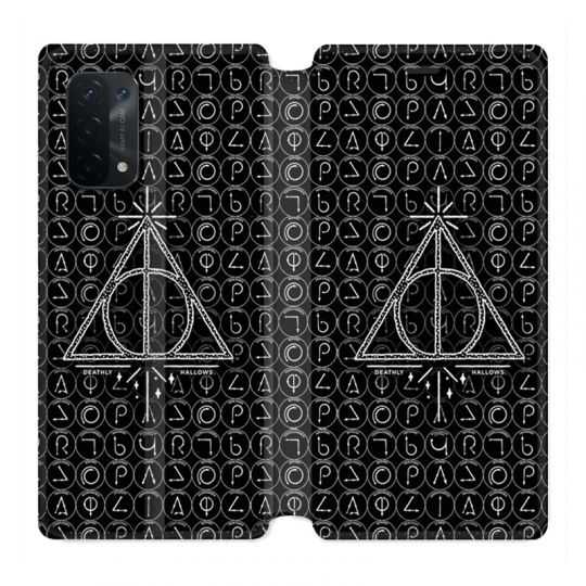 Housse cuir portefeuille Pour Oppo A54 5G / A74 5G WB License Harry Potter Triangle noir
