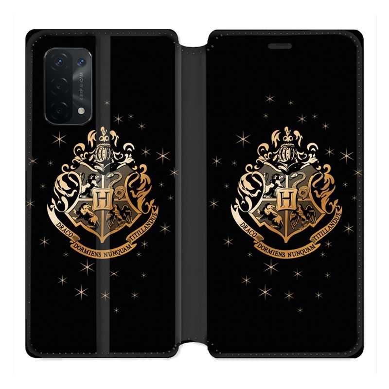 Housse cuir portefeuille Pour Oppo A54 5G / A74 5G WB License Harry Potter Poudlard