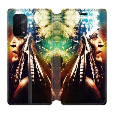 Housse cuir portefeuille Pour Oppo A54 5G / A74 5G Indien
