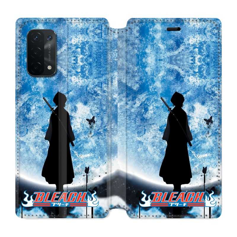 Housse cuir portefeuille Pour Oppo A54 5G / A74 5G Manga Bleach Lune