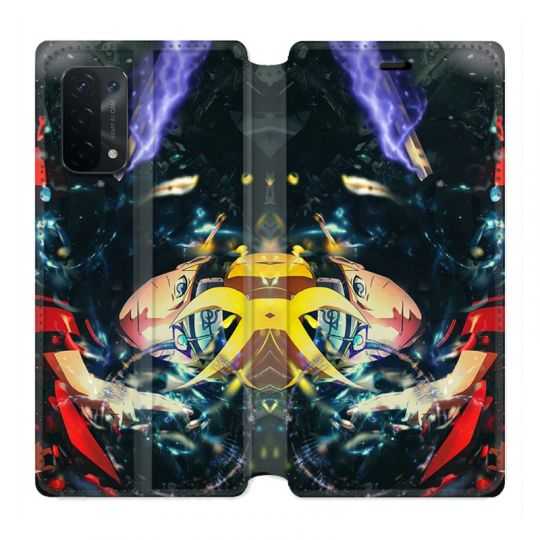 Housse cuir portefeuille Pour Oppo A54 5G / A74 5G Manga Boruto Eclair