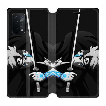 Housse cuir portefeuille Pour Oppo A54 5G / A74 5G Manga Boruto Epée