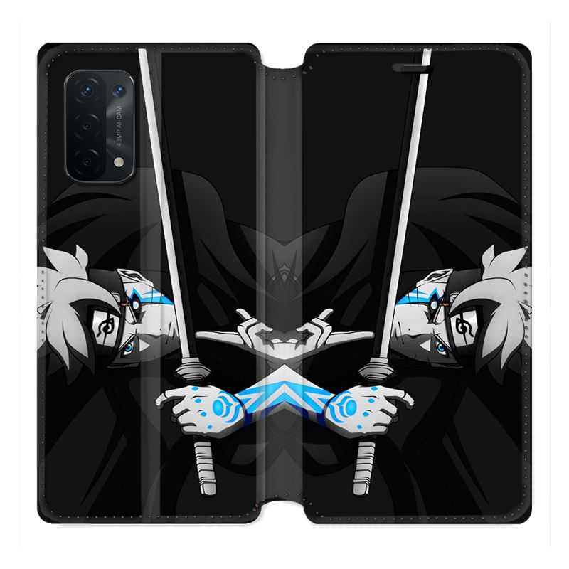 Housse cuir portefeuille Pour Oppo A54 5G / A74 5G Manga Boruto Epée
