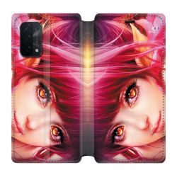 Housse cuir portefeuille Pour Oppo A54 5G / A74 5G Manga Elfe