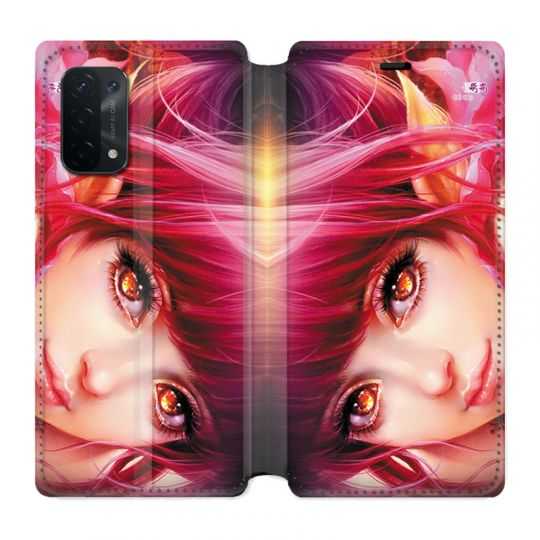 Housse cuir portefeuille Pour Oppo A54 5G / A74 5G Manga Elfe