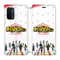 Housse cuir portefeuille Pour Oppo A54 5G / A74 5G Manga My Hero Academia Blanc