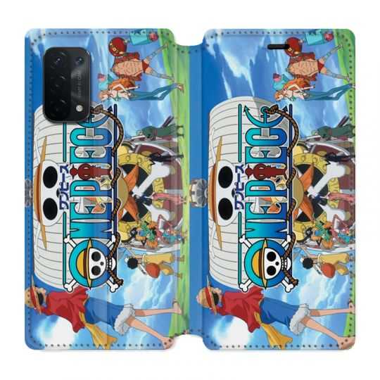 Housse cuir portefeuille Pour Oppo A54 5G / A74 5G Manga One Piece Sunny