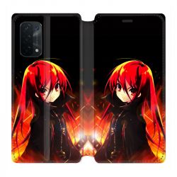 Housse cuir portefeuille Pour Oppo A54 5G / A74 5G Manga Shana