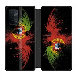 Housse cuir portefeuille Pour Oppo A54 5G / A74 5G Portugal Aigle