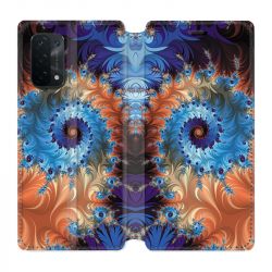 Housse cuir portefeuille Pour Oppo A54 5G / A74 5G Psychedelic Spirale