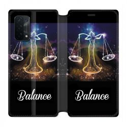 Housse cuir portefeuille Pour Oppo A54 5G / A74 5G Signe Zodiaque 2 Balance