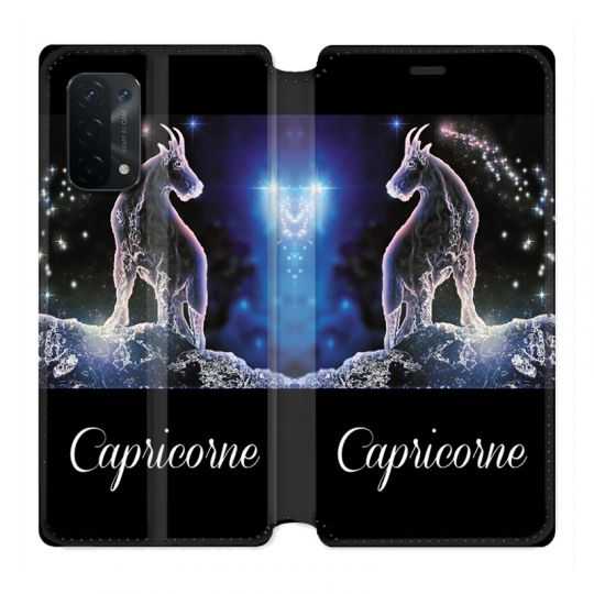 Housse cuir portefeuille Pour Oppo A54 5G / A74 5G Signe Zodiaque 2 Capricorne