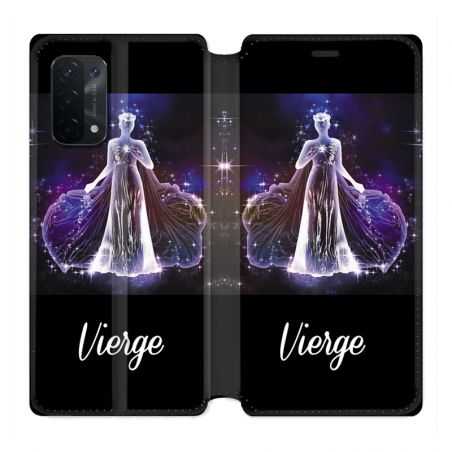 Housse cuir portefeuille Pour Oppo A54 5G / A74 5G Signe Zodiaque 2 Vierge