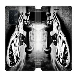 Housse cuir portefeuille Pour Oppo A54 5G / A74 5G Skate Vintage