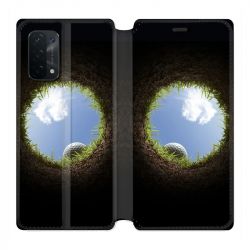 Housse cuir portefeuille Pour Oppo A54 5G / A74 5G Golf Trou