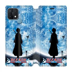 Housse Cuir Portefeuille Pour Oppo A15 Manga Bleach Lune