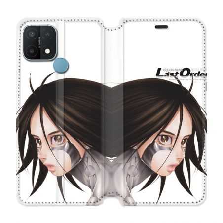 Housse Cuir Portefeuille Pour Oppo A15 Manga Gunnm Gally