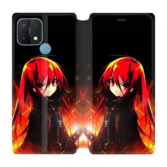 Housse Cuir Portefeuille Pour Oppo A15 Manga Shana