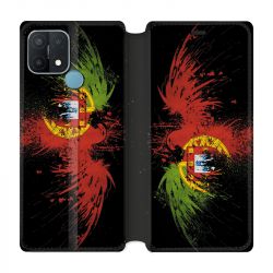 Housse Cuir Portefeuille Pour Oppo A15 Portugal Aigle