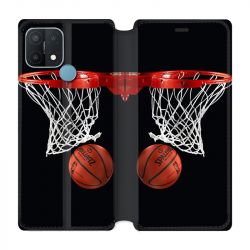 Housse Cuir Portefeuille Pour Oppo A15 Panier Basket