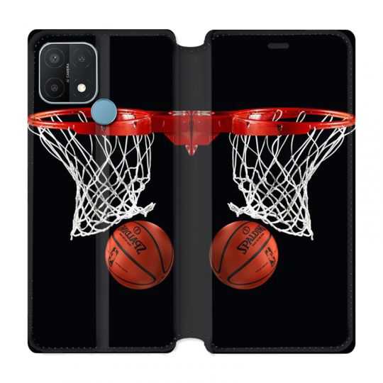 Housse Cuir Portefeuille Pour Oppo A15 Panier Basket