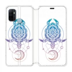 Housse Cuir Portefeuille Pour Oppo A53 / A53S Animaux Maori Tortue Color