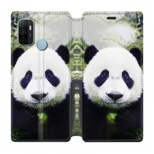 Housse Cuir Portefeuille Pour Oppo A53 / A53S Panda Color