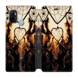 Housse Cuir Portefeuille Pour Oppo A53 / A53S Attrape Reve Noir