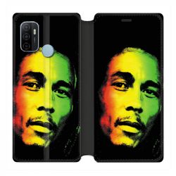 Housse Cuir Portefeuille Pour Oppo A53 / A53S Bob Marley 2