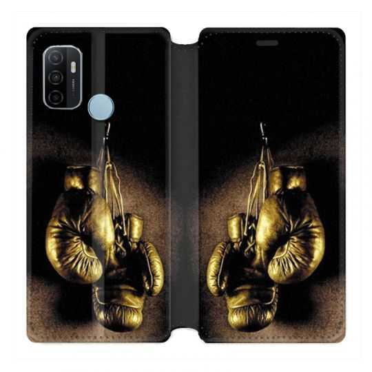 Housse Cuir Portefeuille Pour Oppo A53 / A53S Boxe Gant Vintage