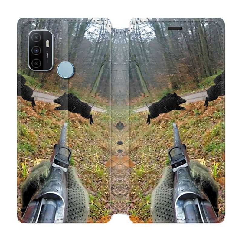 Housse Cuir Portefeuille Pour Oppo A53 / A53S Chasse Vision Tir