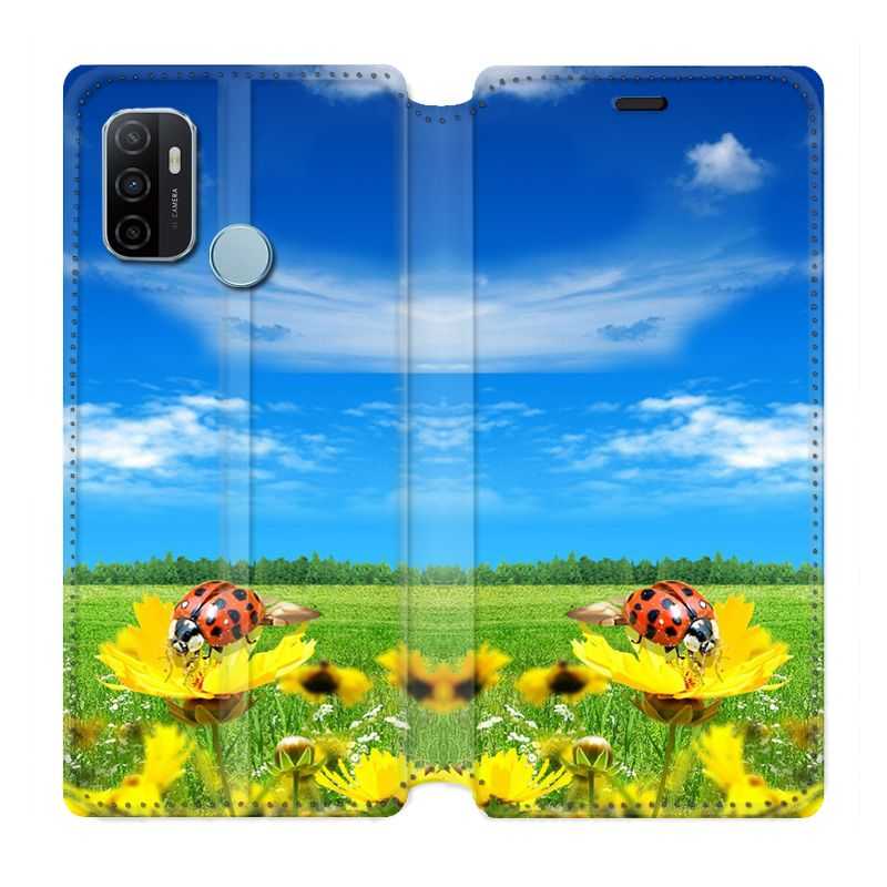 Housse Cuir Portefeuille Pour Oppo A53 / A53S Coccinelle